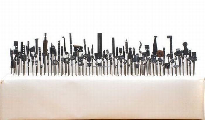 Pencil sculptures by Dalton Ghetti