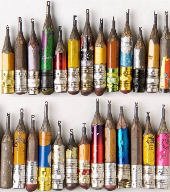 Pencil sculptures by Dalton Ghetti