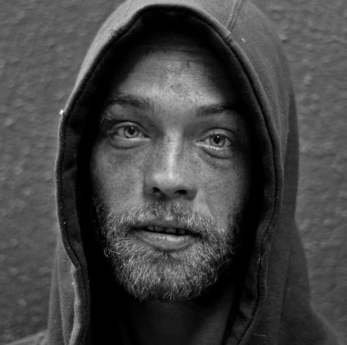 portrait of homeless