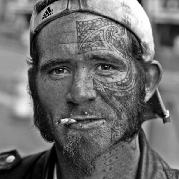 portrait of homeless