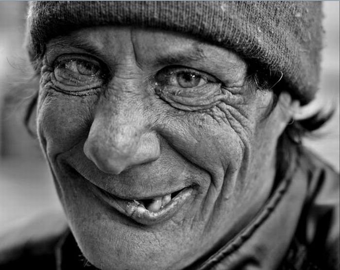 portrait of homeless