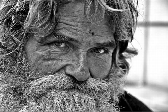 portrait of homeless