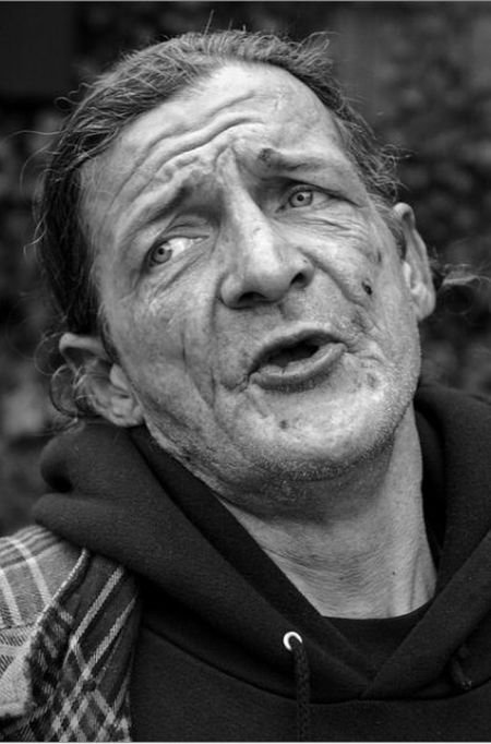 portrait of homeless