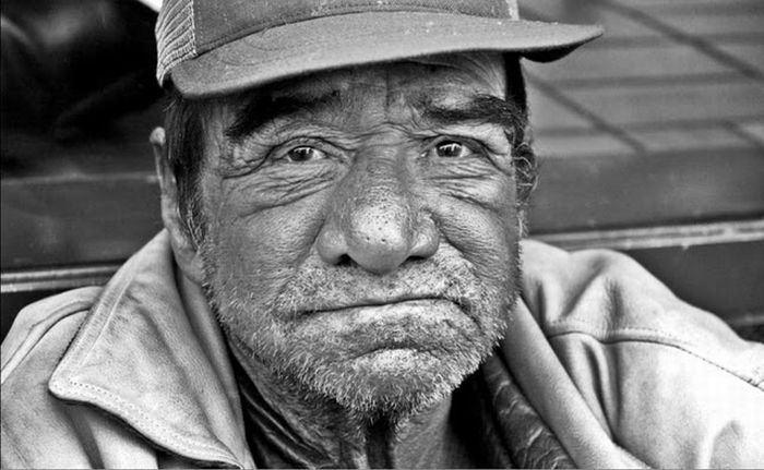 portrait of homeless