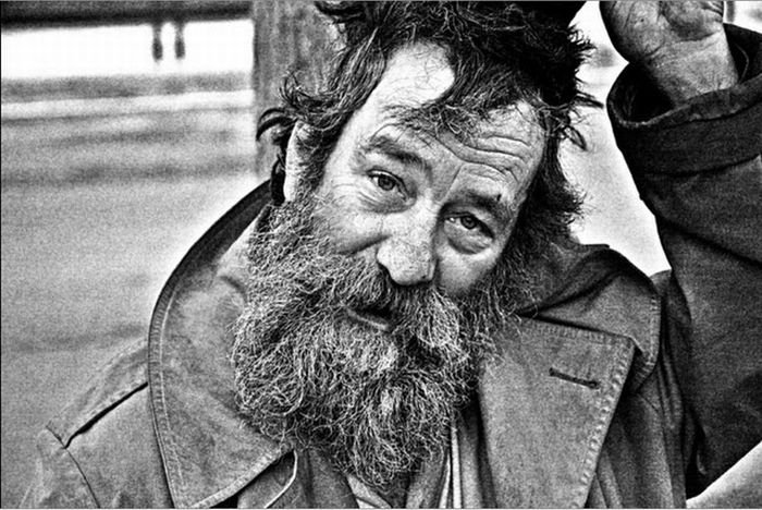 portrait of homeless