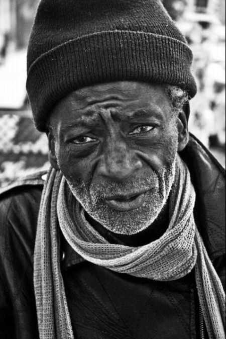 portrait of homeless