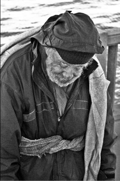 portrait of homeless