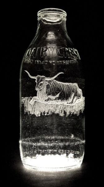 Milk bottle art by Charlotte Hughes-Martin