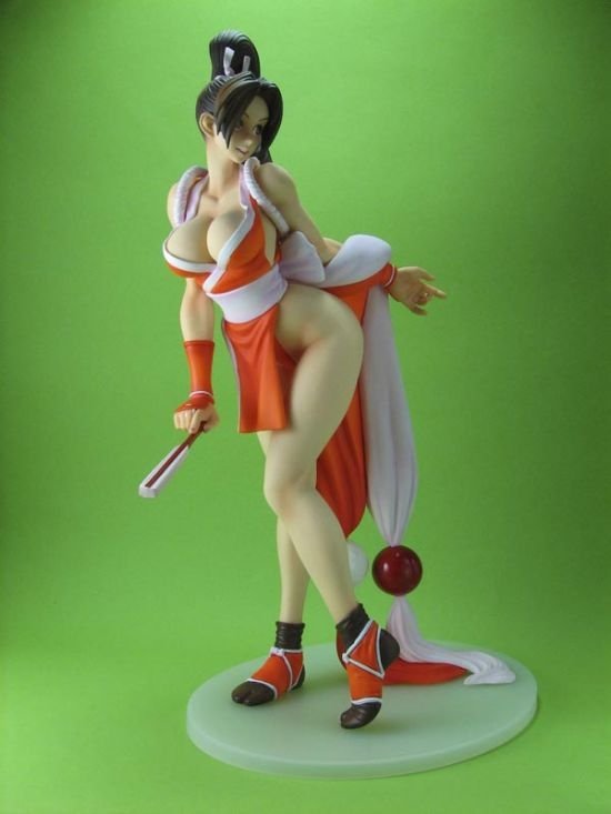 hot female anime figure statue