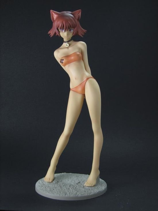 hot female anime figure statue