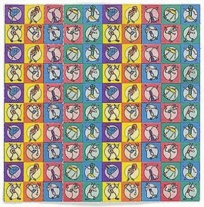 LSD blotter paper art