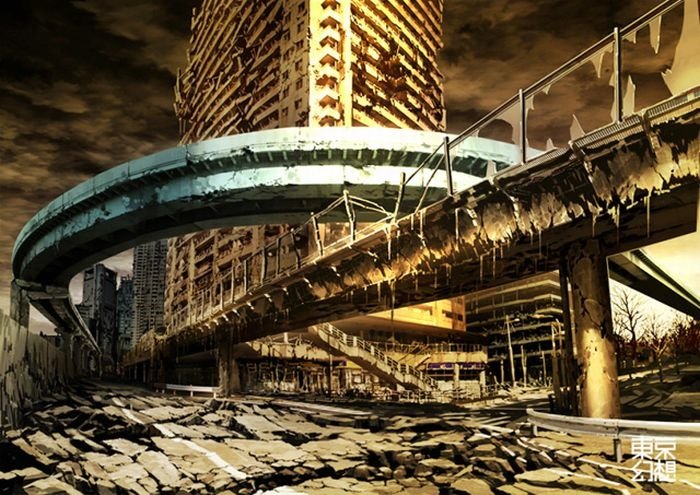 Post-apocalyptic pictures of Tokyo