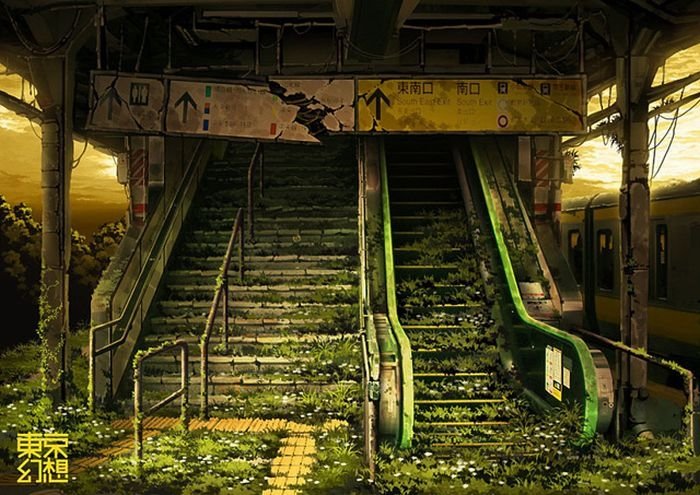 Post-apocalyptic pictures of Tokyo