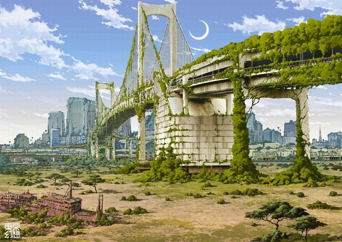 Post-apocalyptic pictures of Tokyo