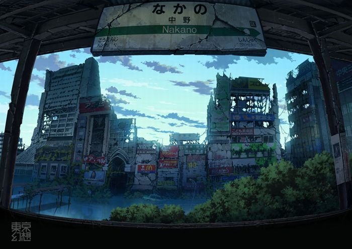 Post-apocalyptic pictures of Tokyo