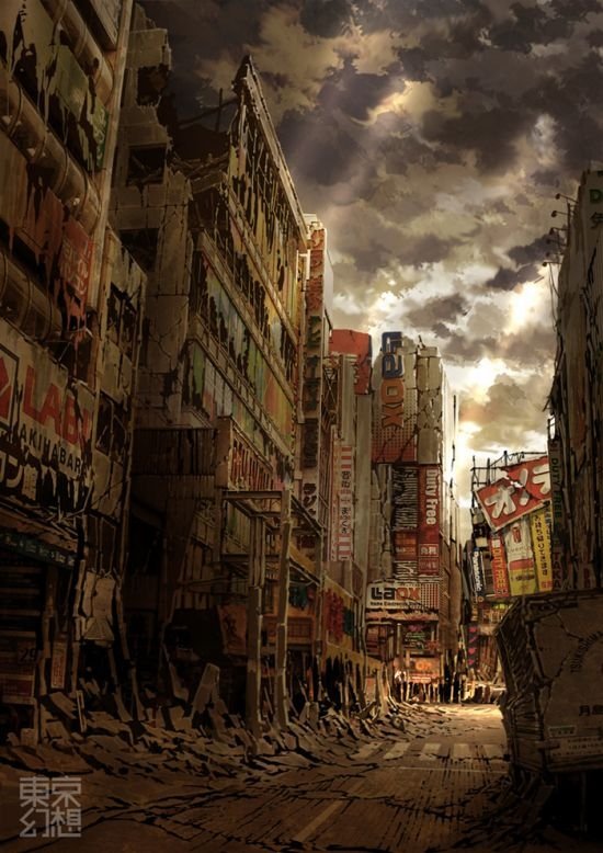 Post-apocalyptic pictures of Tokyo