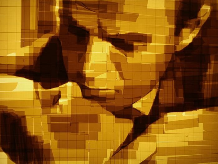 Parcel tape art by  Mark Khaisman