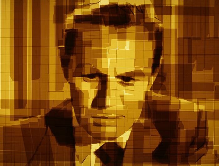 Parcel tape art by  Mark Khaisman
