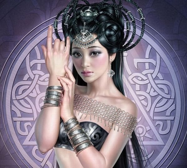 computer graphics digital painting girl illustration