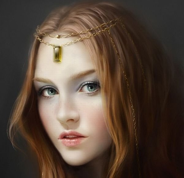 computer graphics digital painting girl illustration