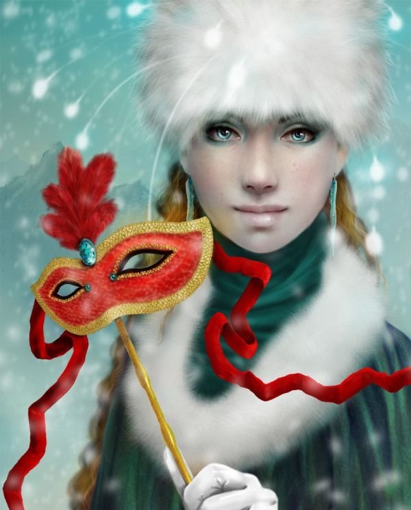 computer graphics digital painting girl illustration