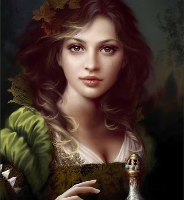 computer graphics digital painting girl illustration