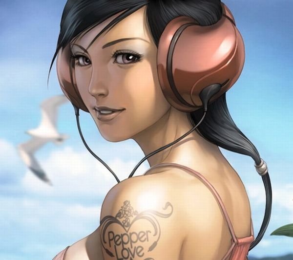 computer graphics digital painting girl illustration