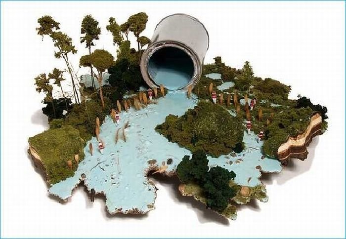 Miniature landscape art by Gregory Euclide