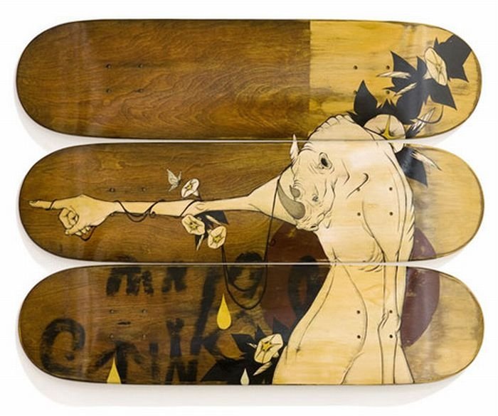 skateboard art