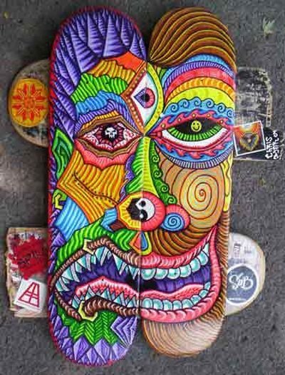 skateboard art