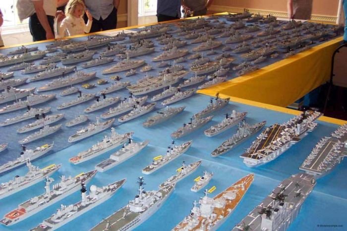 Matchbox naval fleet by Phil Warren