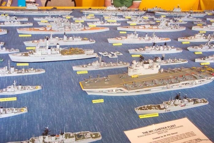 Matchbox naval fleet by Phil Warren