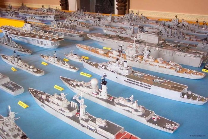 Matchbox naval fleet by Phil Warren