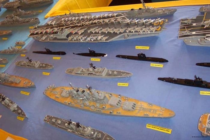 Matchbox naval fleet by Phil Warren