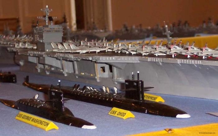 Matchbox naval fleet by Phil Warren