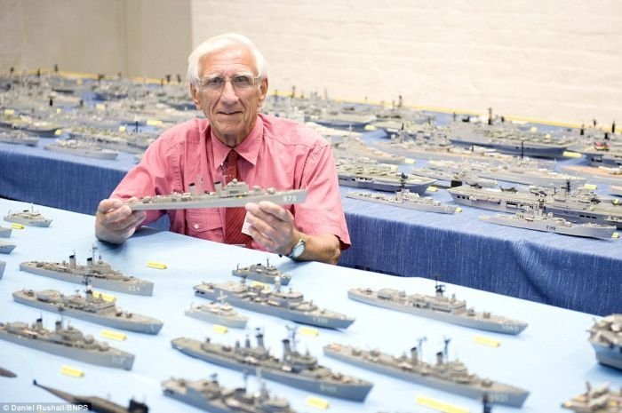 Matchbox naval fleet by Phil Warren