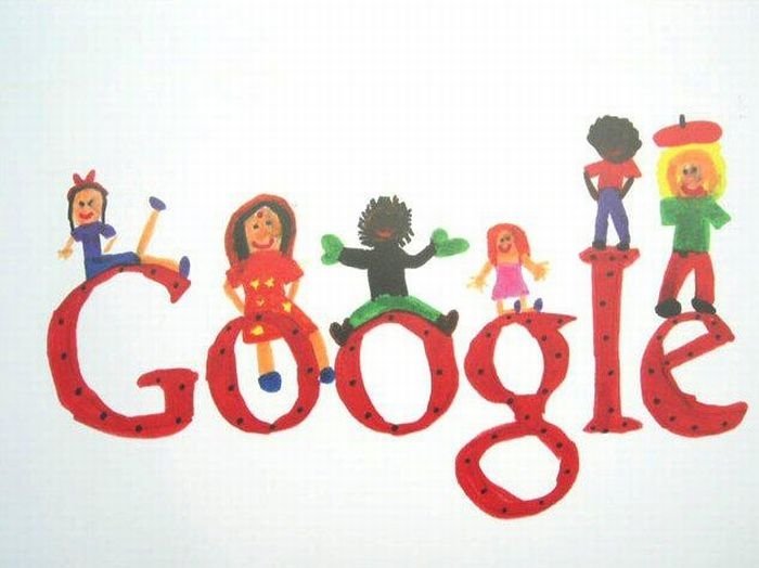 google logo by kids