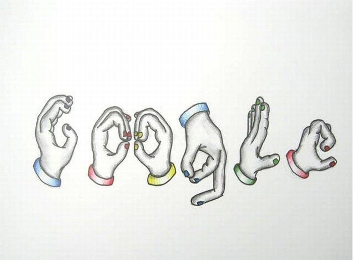 google logo by kids