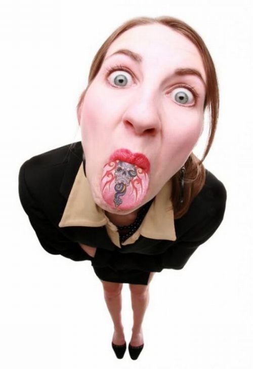 tongue tattoo