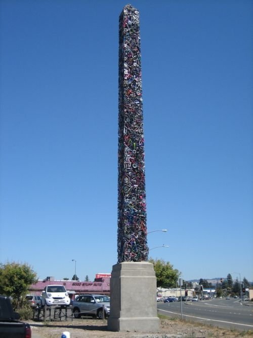 Bicycle obelisk by Mark Grieve and Ilana Spector