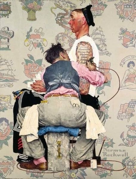 Retro photography paintings by Norman Rockwell