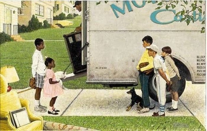 Retro photography paintings by Norman Rockwell