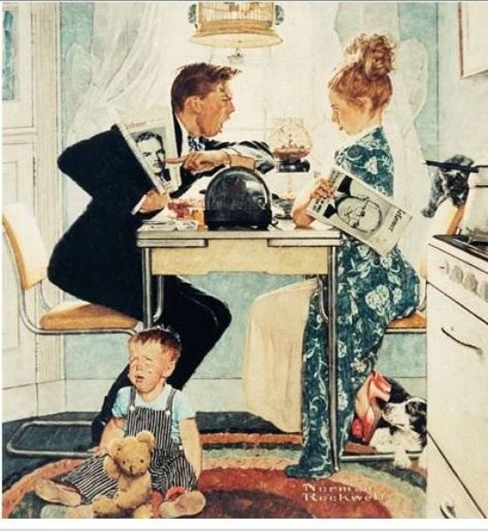 Retro photography paintings by Norman Rockwell