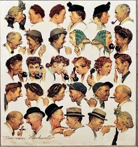 Retro photography paintings by Norman Rockwell