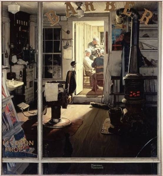 Retro photography paintings by Norman Rockwell