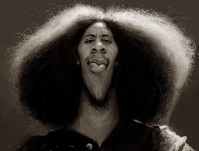 Celebrity caricatures by Jason Seiler