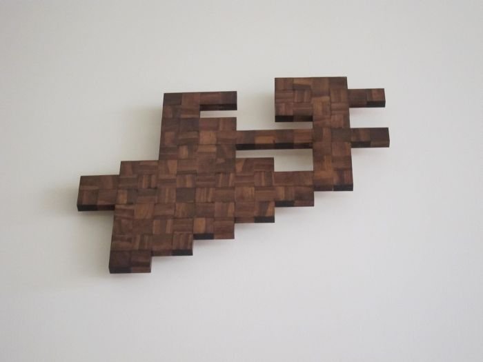 8-Bit wood art by Jeff Swenty
