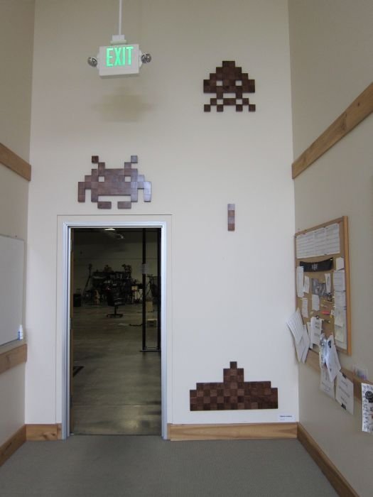 8-Bit wood art by Jeff Swenty