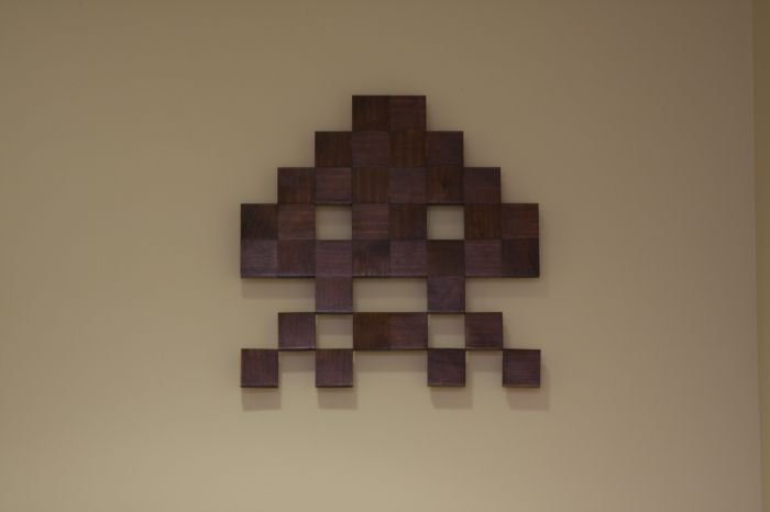 8-Bit wood art by Jeff Swenty