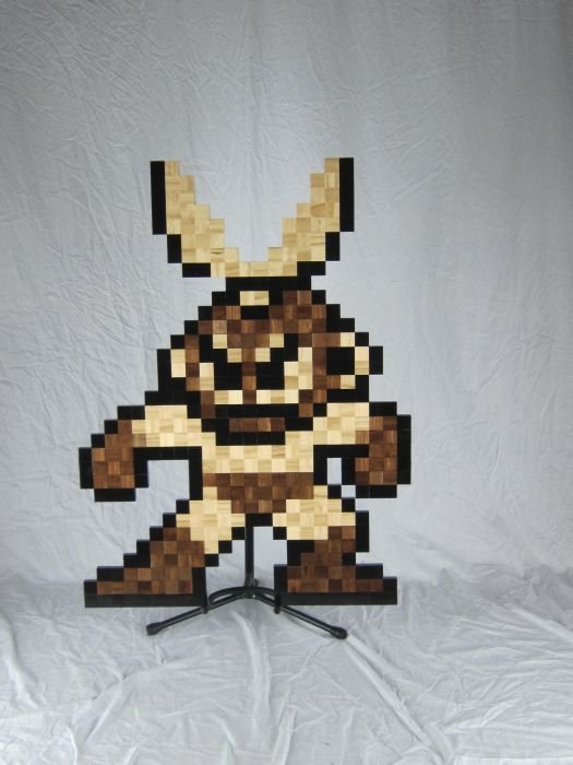 8-Bit wood art by Jeff Swenty